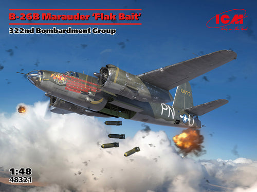 1/48 B26B Marauder Flak Bait. 322nd Bombardment Group - Hobby Sense