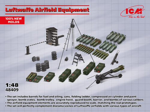 1/48 Luftwaffe Airfield Equipment - Hobby Sense