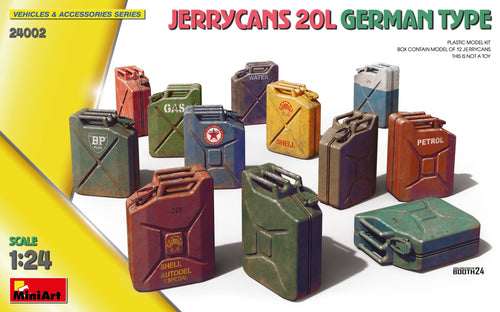 1/24 Jerrycans 20L German Type - Hobby Sense