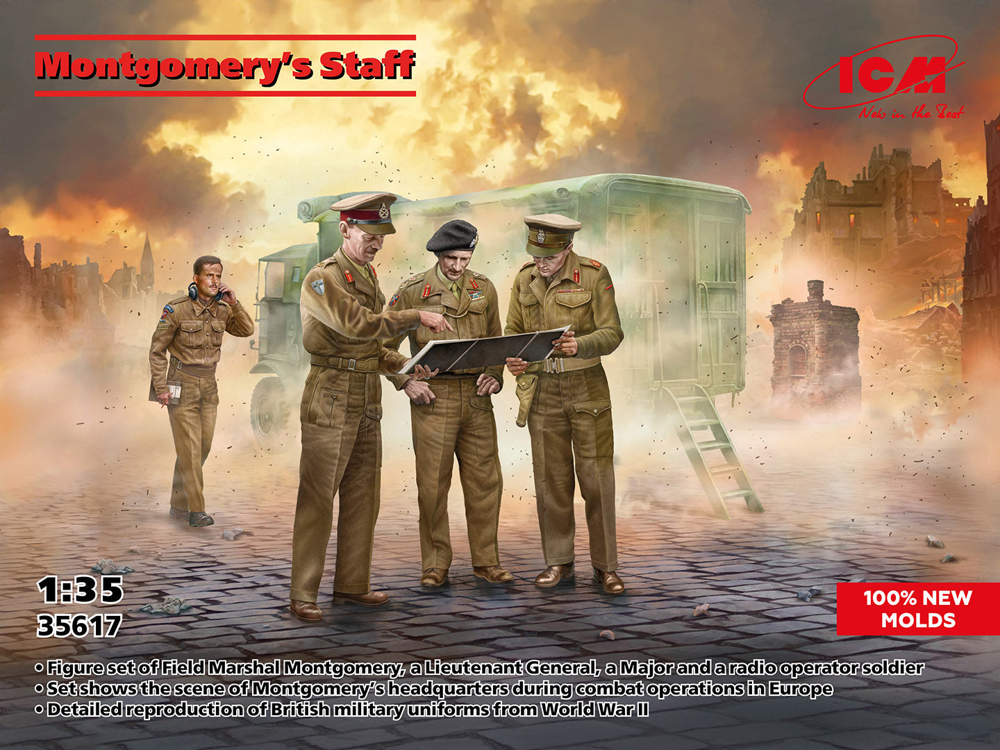 1/35 Montgomery's Staff - Hobby Sense