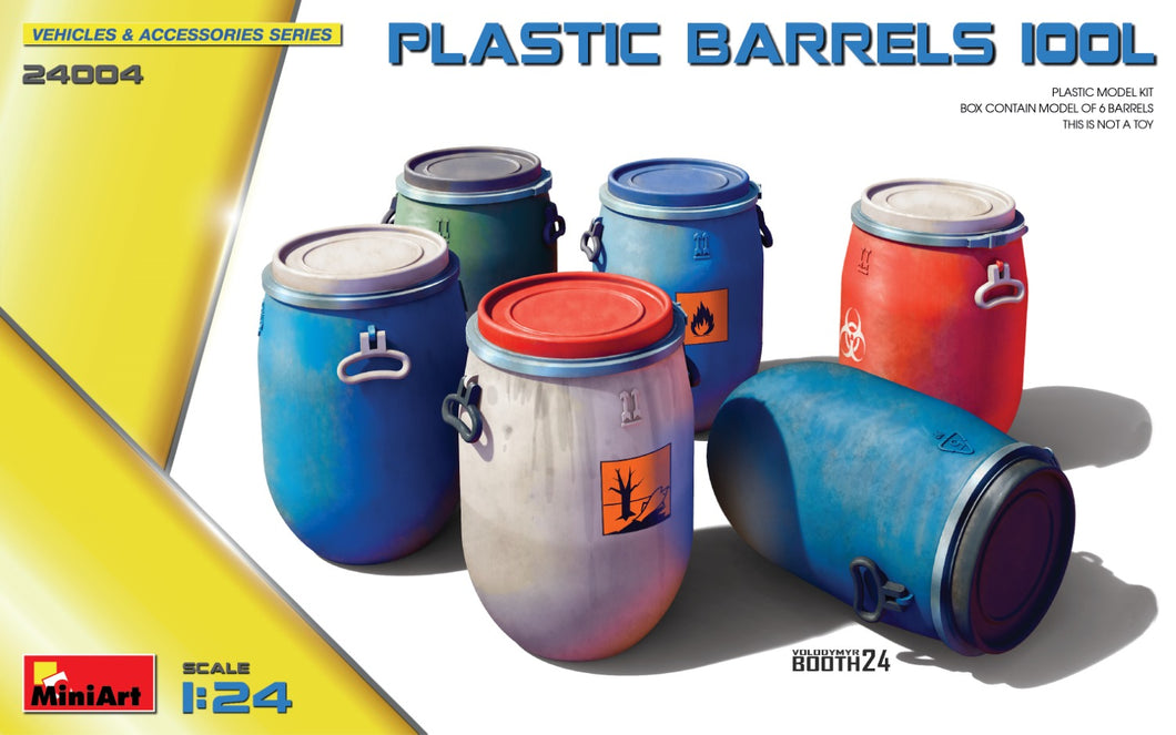 1/24 Plastic Barrels 100L