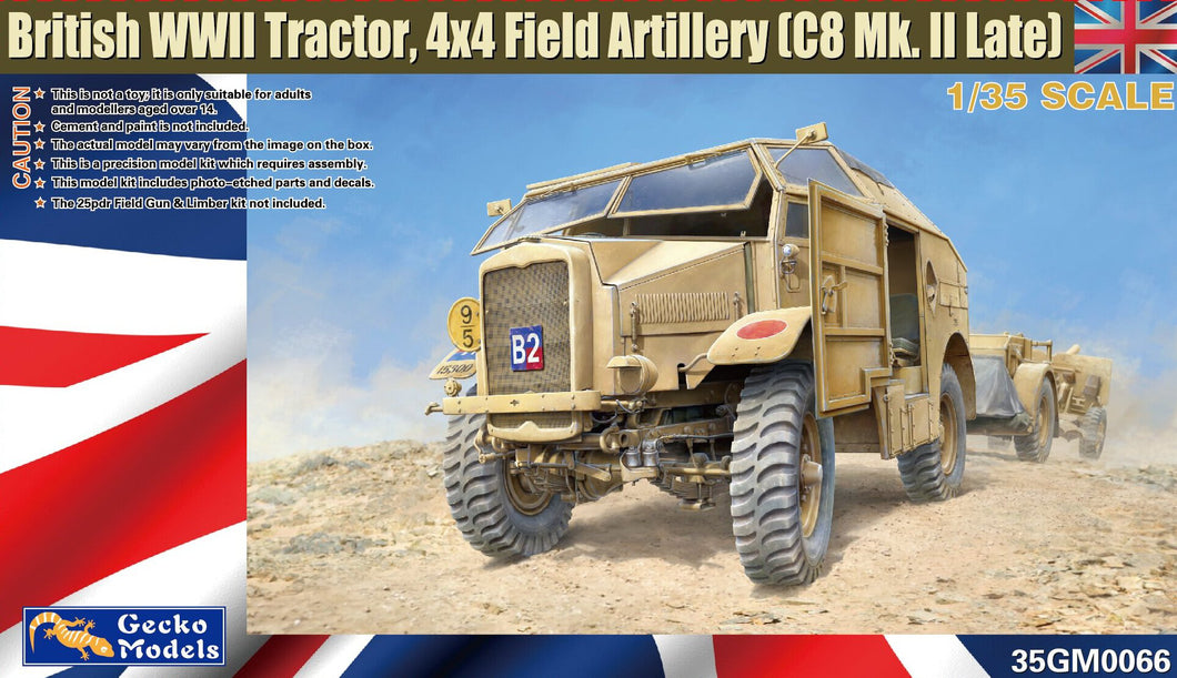 1/35 British WWII Tractor, 4x4 Field Artillery C8 - Hobby Sense