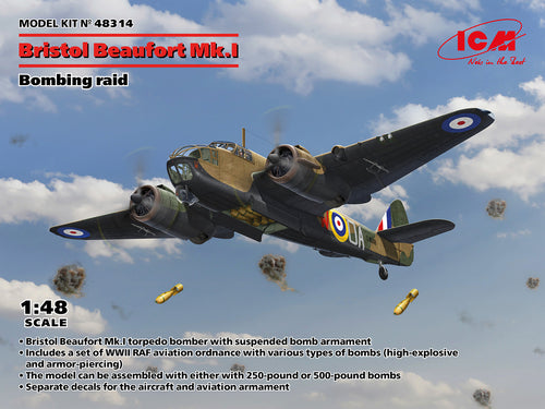 1/48 Bristol Beaufort Mk.I. Bombing raid - Hobby Sense