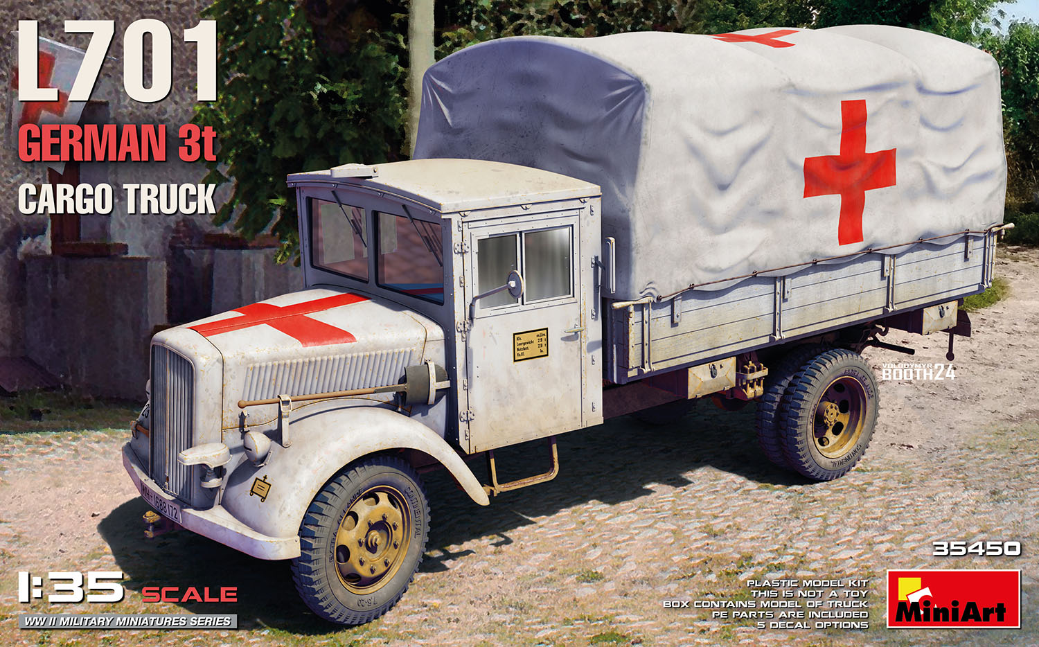 1/35 L701 German 3T Cargo Truck - Hobby Sense