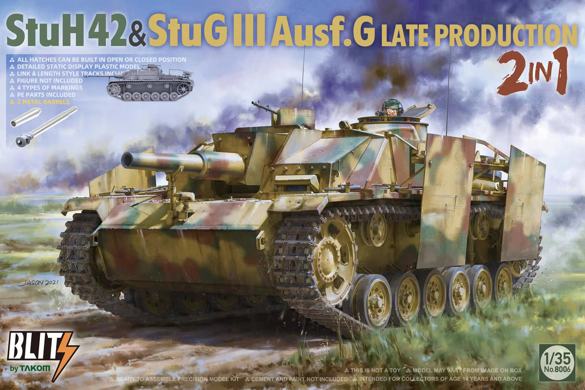 1/35 StuH42 & Stug III Ausf.G Late Prodution 2 In 1 - Hobby Sense