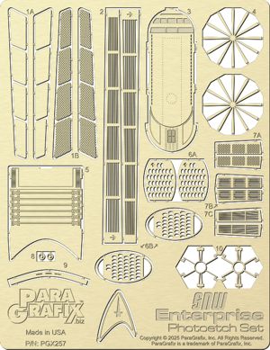 1/1000 Strange New Worlds Enterprise Photoetch Set - Hobby Sense