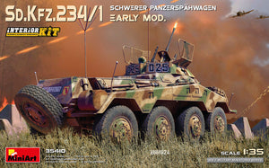 1/35 Sd.Kfz.234/1 Schwerer Panzerspahwagen. Early Mod. Interior Kit - Hobby Sense