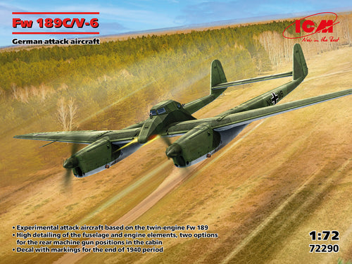 1/72 FW 189C/V-6, German Attack Aircraft - Hobby Sense