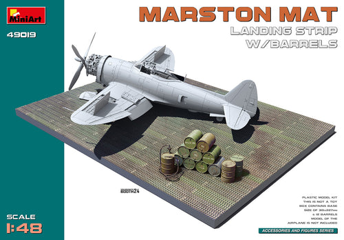 1/48 Marston Mat Landing Strip w/Barrels - Hobby Sense