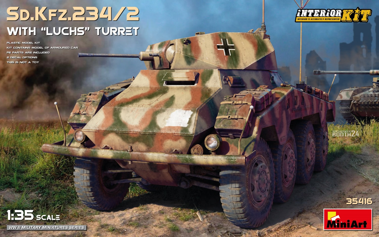 1/35 Sd.Kfz.234/2 with “Luchs” Turret. Interior Kit - Hobby Sense