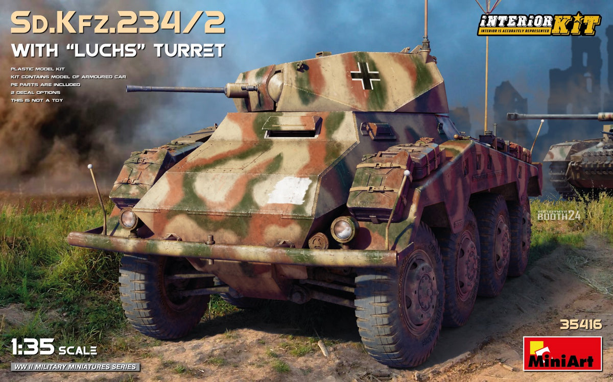 1/35 Sd.Kfz.234/2 with “Luchs” Turret. Interior Kit - Hobby Sense