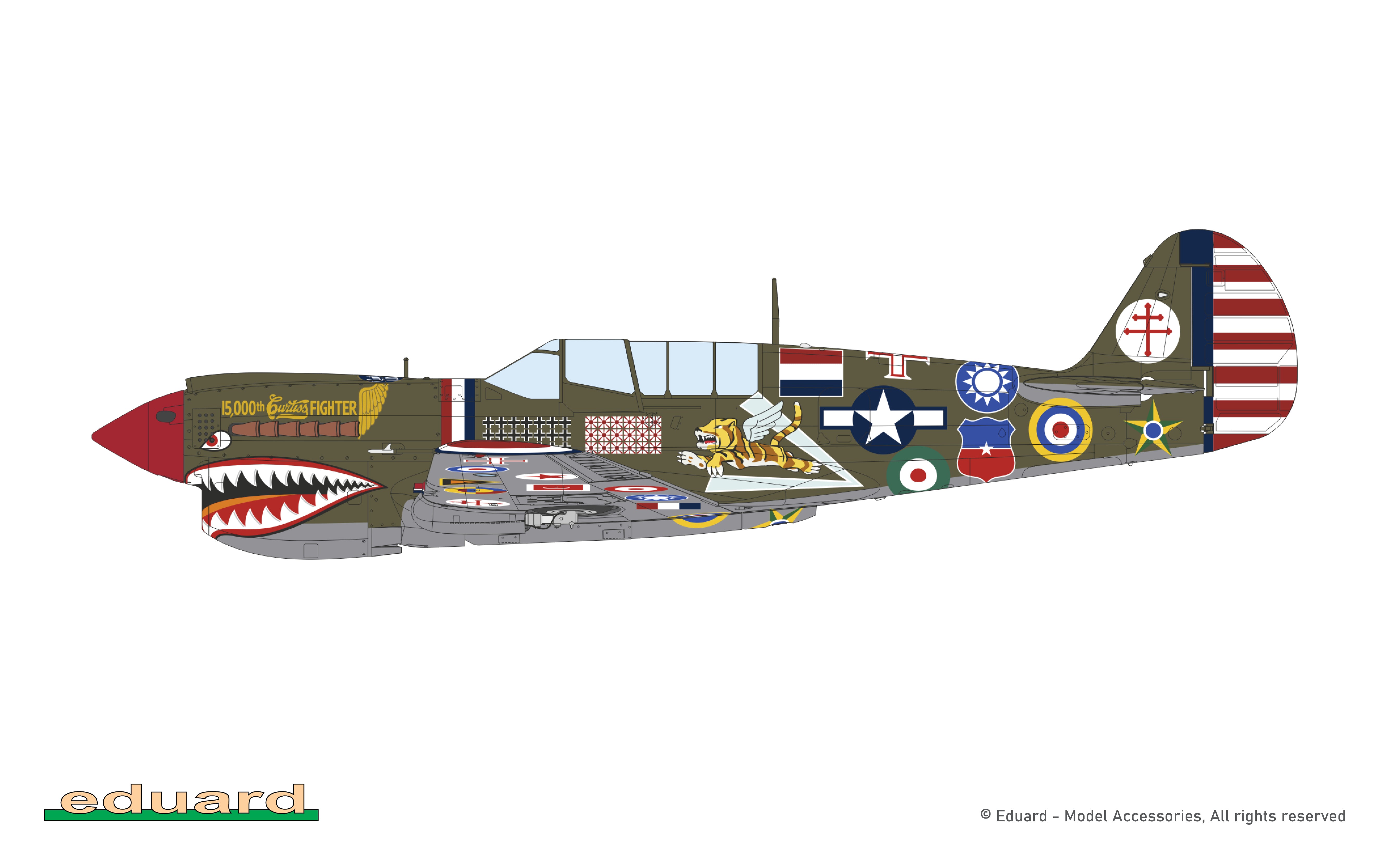 1/48 15,000th P-40N Warhawk Limited Edition - Hobby Sense