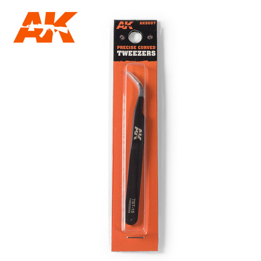 Precise Curved Tweezers - Hobby Sense