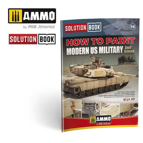 How To Paint Modern US Military Sand Scheme Solution Book - Hobby Sense