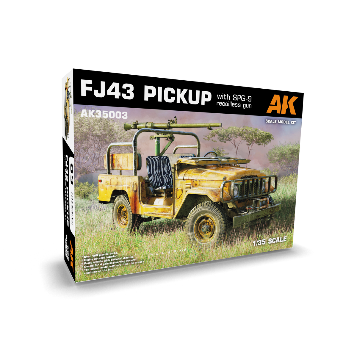 1/35 FJ43 Pickup With SPG-9 Recoilless Gun - Hobby Sense