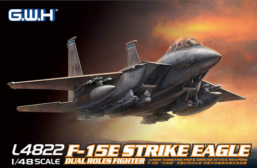1/48 F15E Strike Eagle Dual Roles Fighter w/New Targeting Pod & Ground Attack Weapons - Hobby Sense