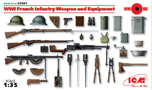 1/35 WWI French Infantry Weapon and Equipment - Hobby Sense