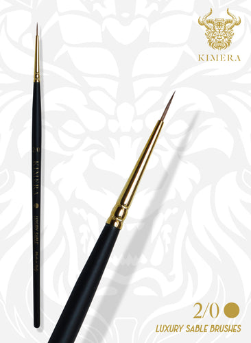 Kimera Kolinsky Sable Brushes #0 2/0 Round - Hobby Sense