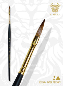 Kimera Kolinsky Sable Brushes #2 Arrow - Hobby Sense