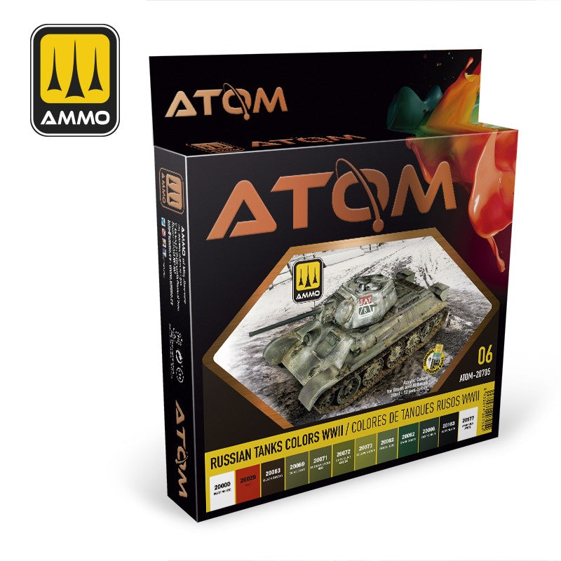 Selection of Ammo Atom  Paint Sets - Hobby Sense