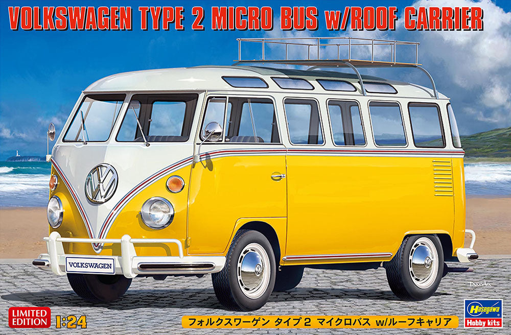 1/24 Volkswagen Type 2 Micro Bus w/Roof Carrier - Hobby Sense