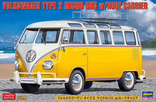 1/24 Volkswagen Type 2 Micro Bus w/Roof Carrier