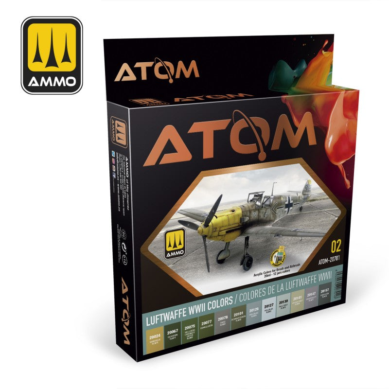 Selection of Ammo Atom  Paint Sets - Hobby Sense