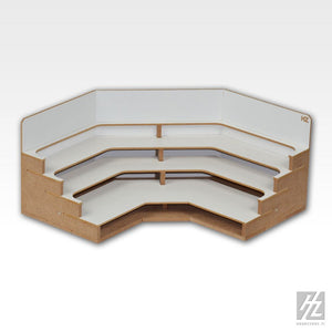 HobbyZone Modular Workshop System Corner Bottles Module with Three Shelves