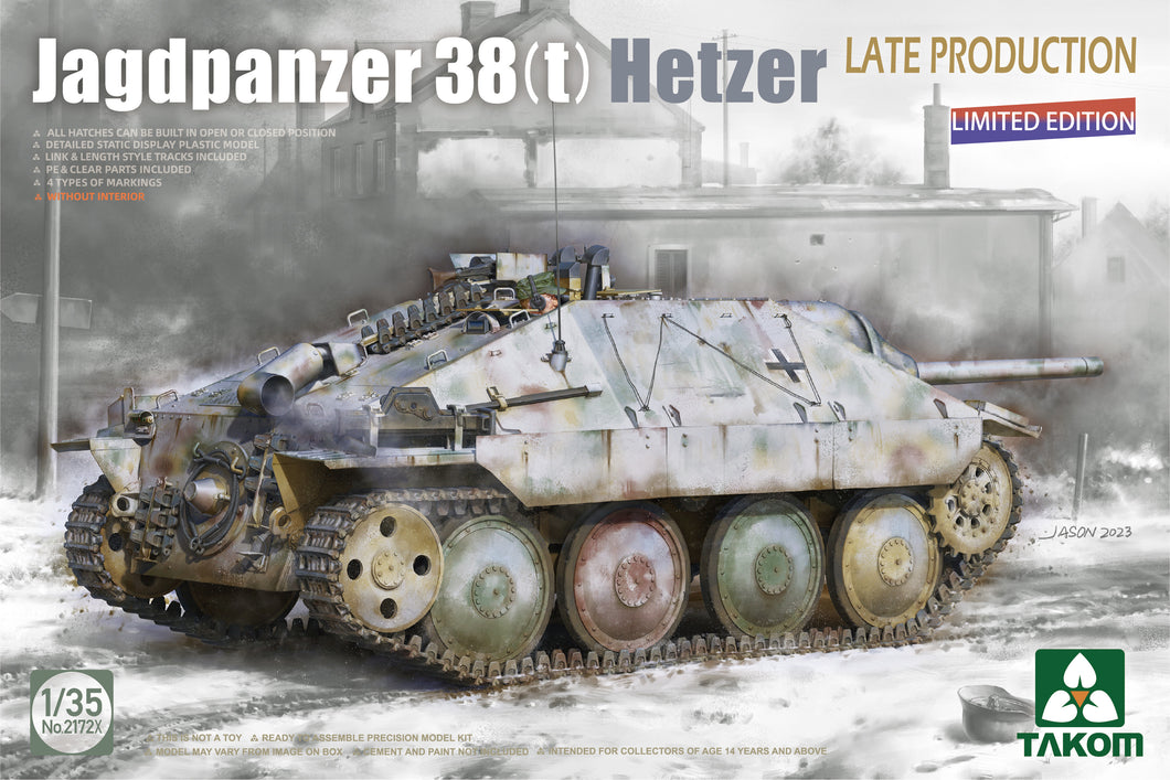 1/35 Jagdpanzer 38(T) Hetzer Late Production (Limited Edition) - Hobby Sense