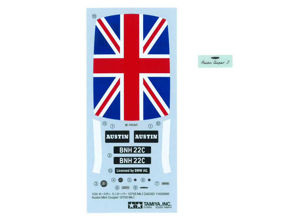 Tamiya 1/24 Austin Mini Cooper 1275S Mk.I