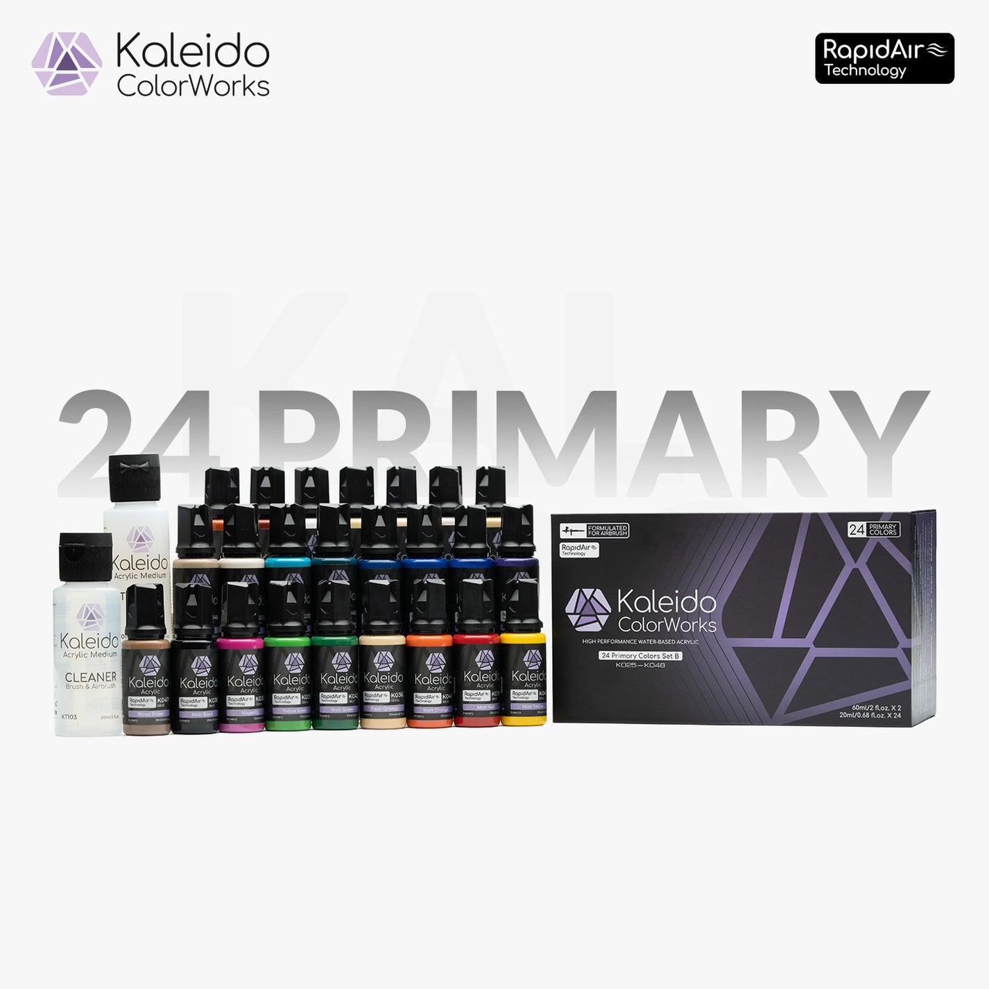 Gaahleri Kaleido 24 Primary Colors Set #B
