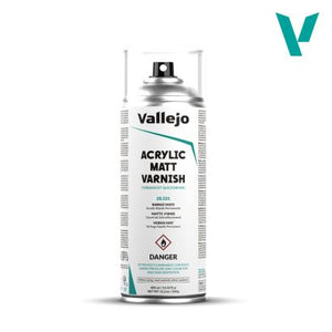 Selection of Vallejo Spray Paints, Varnishes & Primers