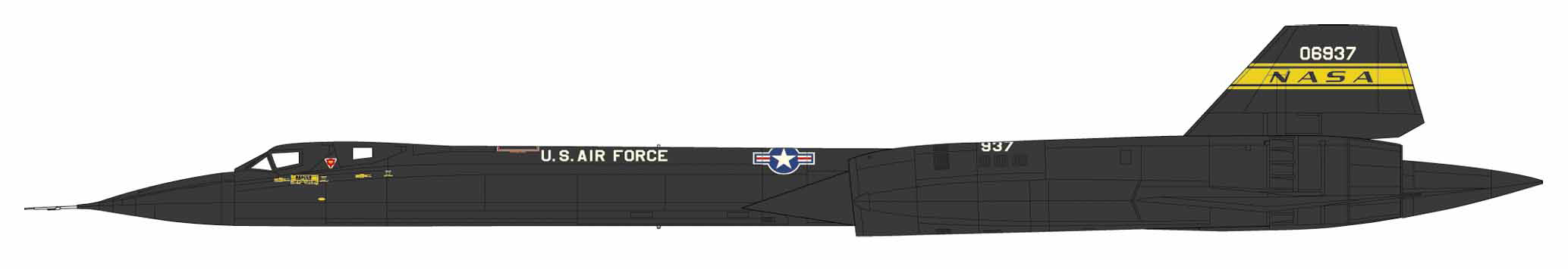 Hasegawa 1/72 SR-71(YF-12C) Blackbird NASA 1971