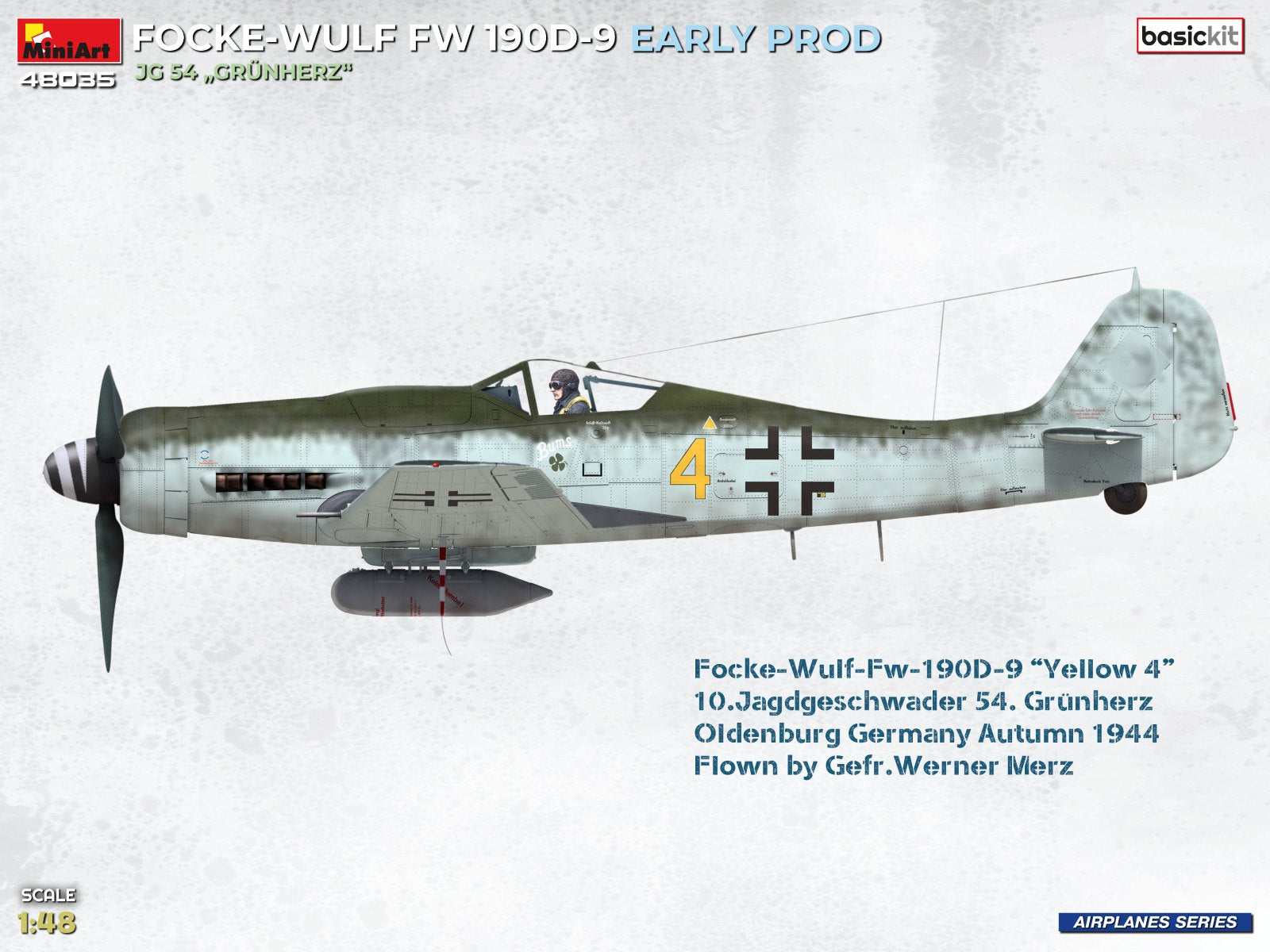 Miniart 1/48 Focke-Wulf FW 190D-9 Early Production JG 54 