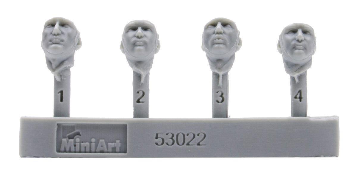 1/35 German Tank Riders Set 1. Resin Heads - Hobby Sense