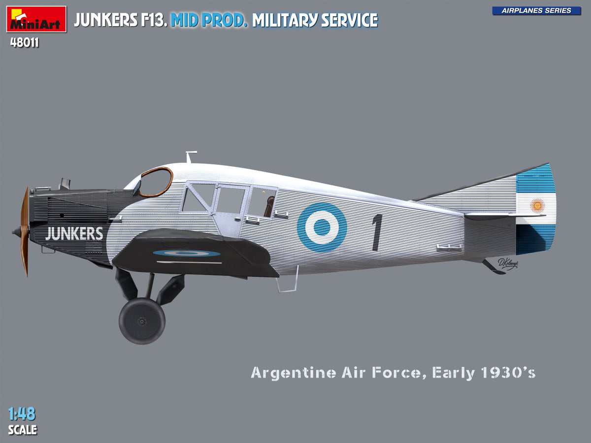 Miniart 1/48 Junkers F13. Mid Prod. Military Service