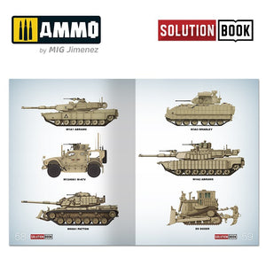 How To Paint Modern US Military Sand Scheme Solution Book - Hobby Sense