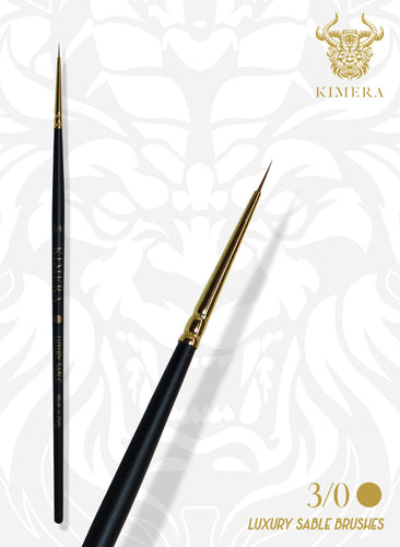 Kimera Kolinsky Sable Brushes #0 3/0 Round - Hobby Sense