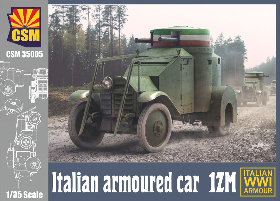 1/35 Italian Armoured Car 1ZM - Hobby Sense