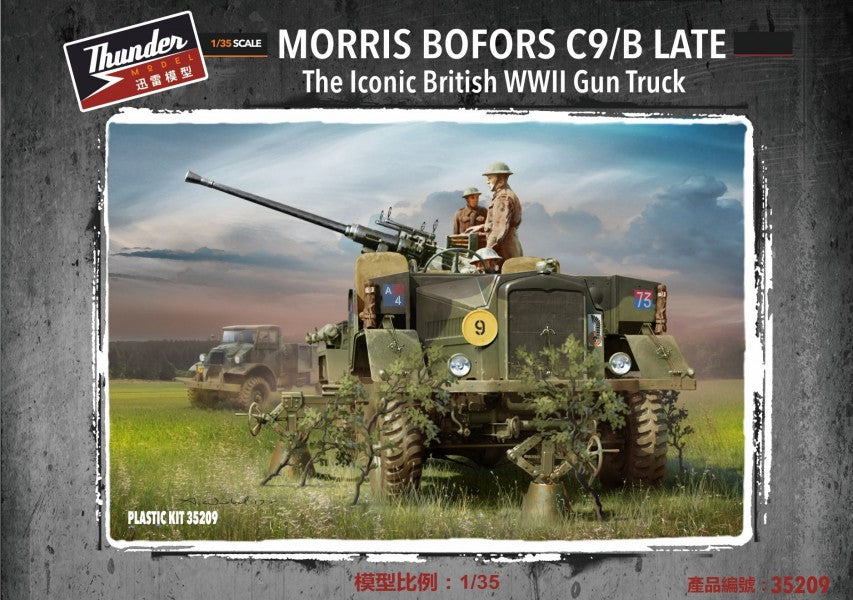 Thunder Model 1/35 Morris Bofors C9/B Late The Iconic British WWII Gun Truck