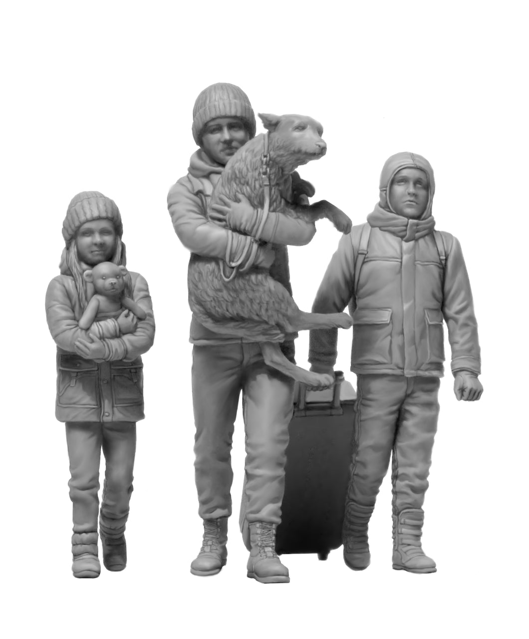1/35 Refugees, March 2022 Kit no. 5 (Ukrainian-Russian War series) - Hobby Sense