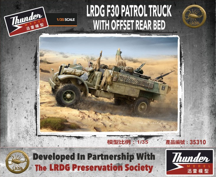 Thunder Model 1/35 LRDG F30 Patrol Truck with Offset Rear Bed