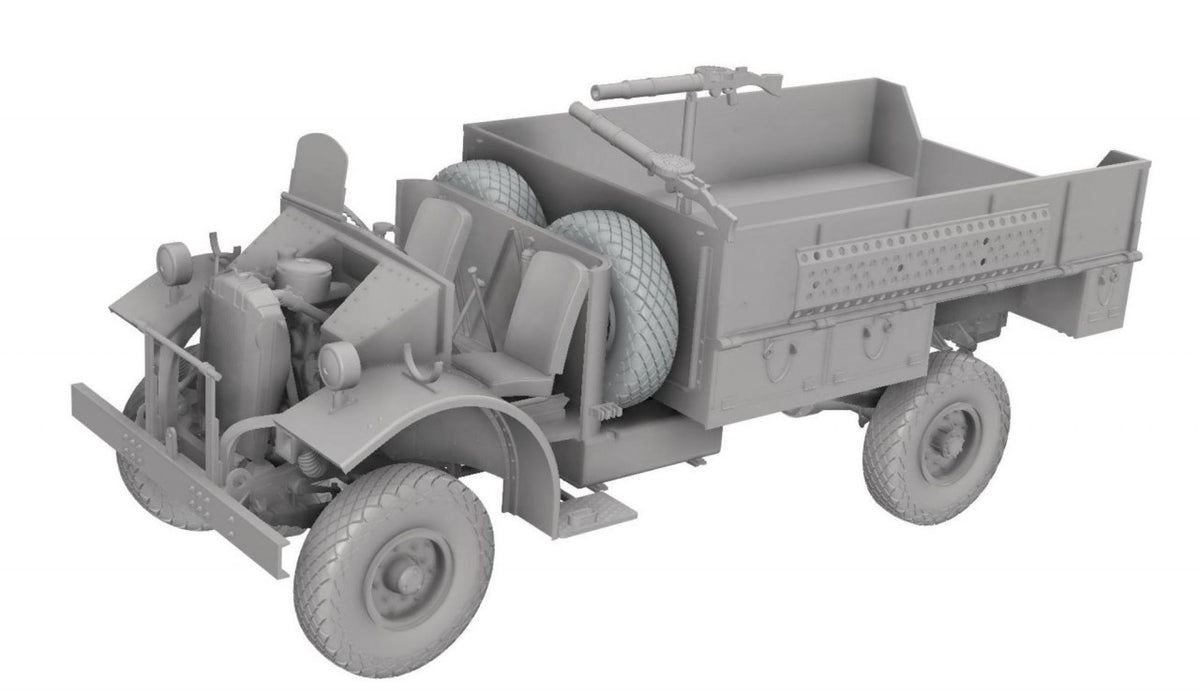 Thunder Model 1/35 LRDG F30 Patrol Truck with Offset Rear Bed, Bonus Edition