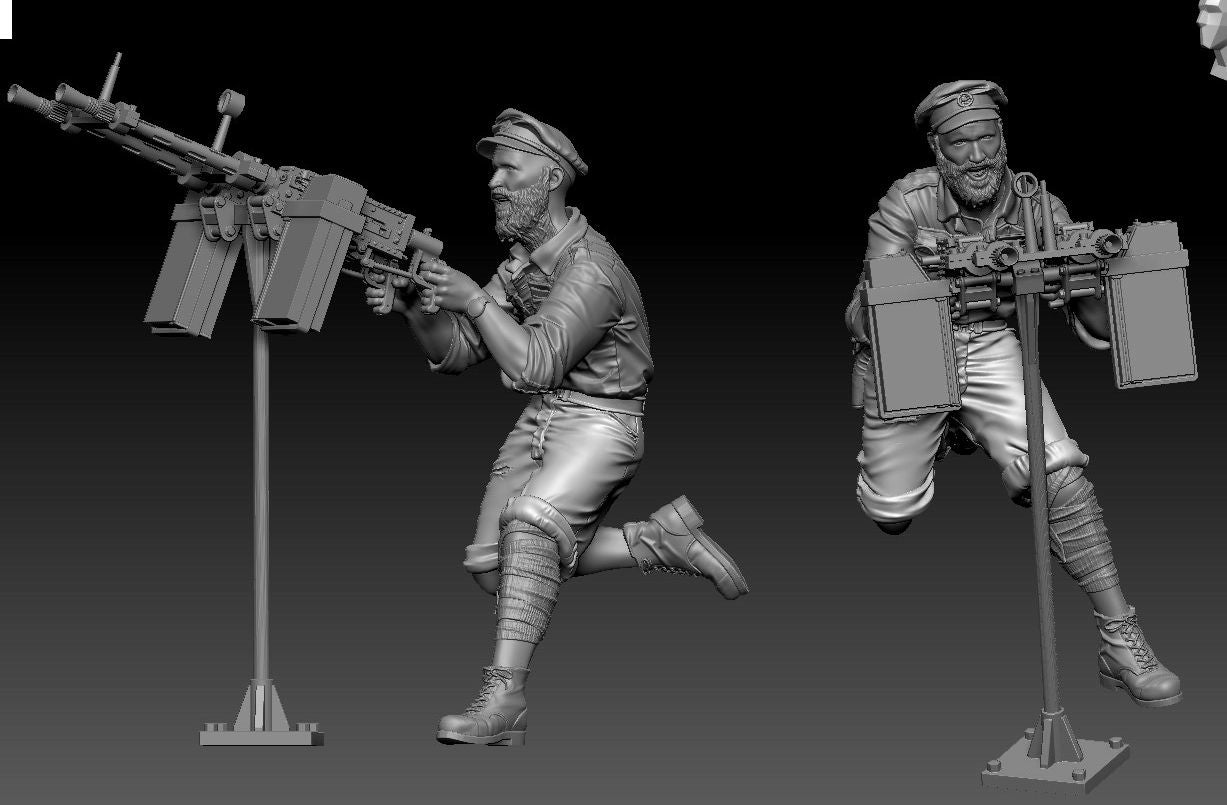 Thunder Model 1/35 LRDG Crew 4 (2 figures, resin)