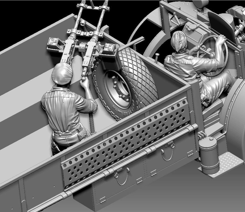 Thunder Model 1/35 LRDG F30 Patrol Truck with Offset Rear Bed, Bonus Edition