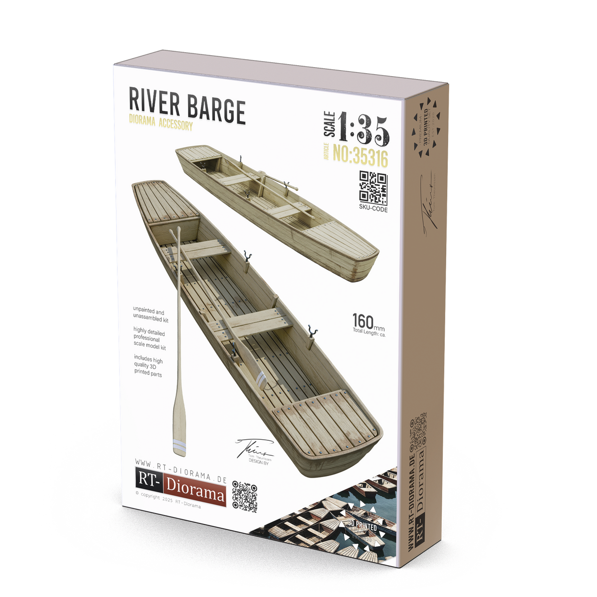 RT Diorama 1/35 River Barge - Hobby Sense