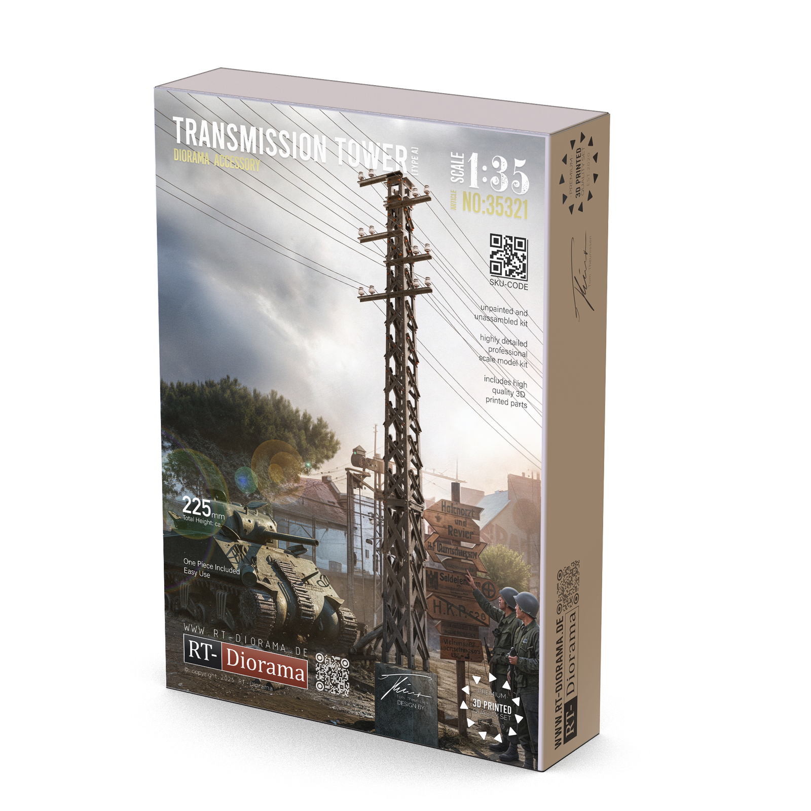 RT Diorama 1/35 Transmission Tower Type A - Hobby Sense