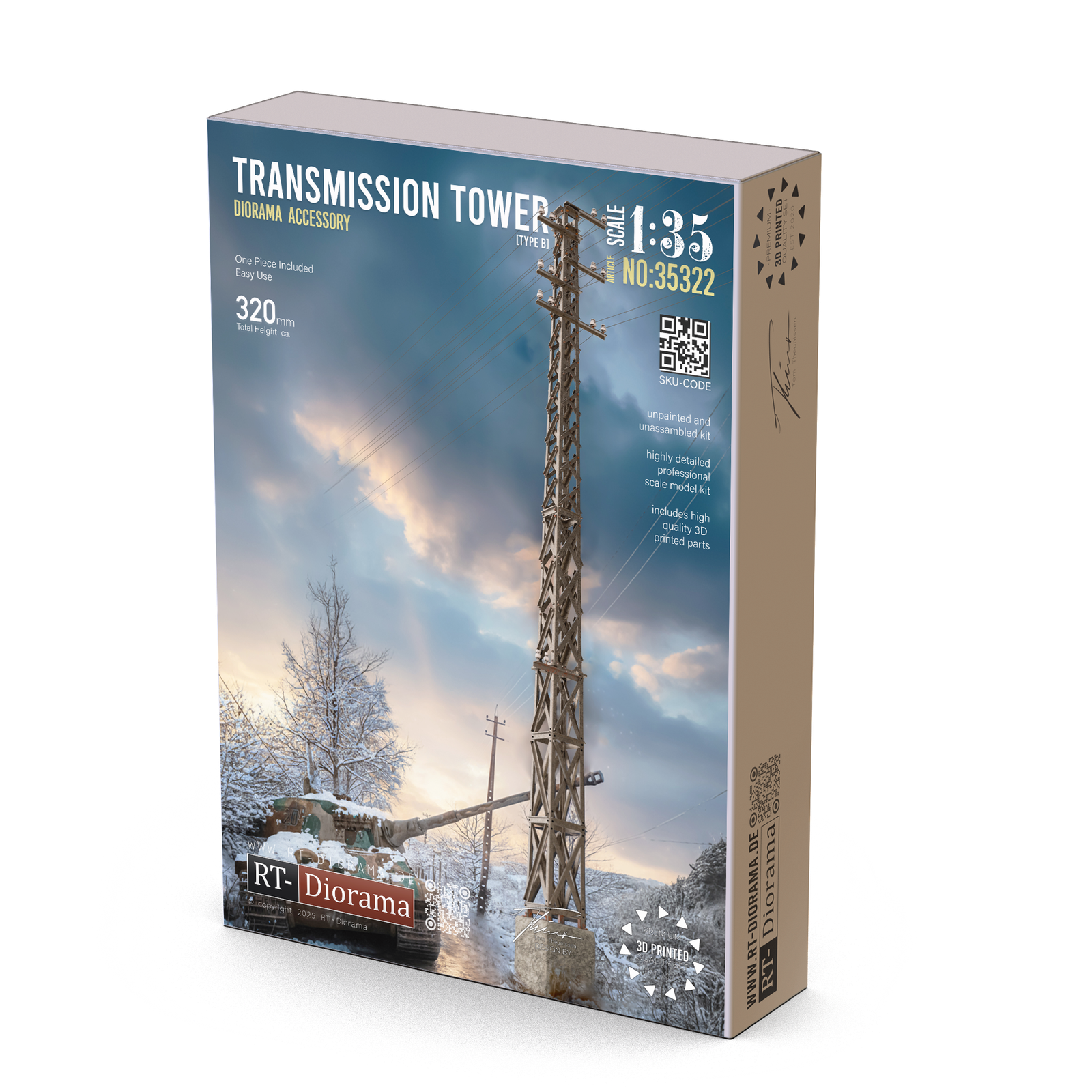 RT Diorama 1/35 Transmission Tower Type B - Hobby Sense