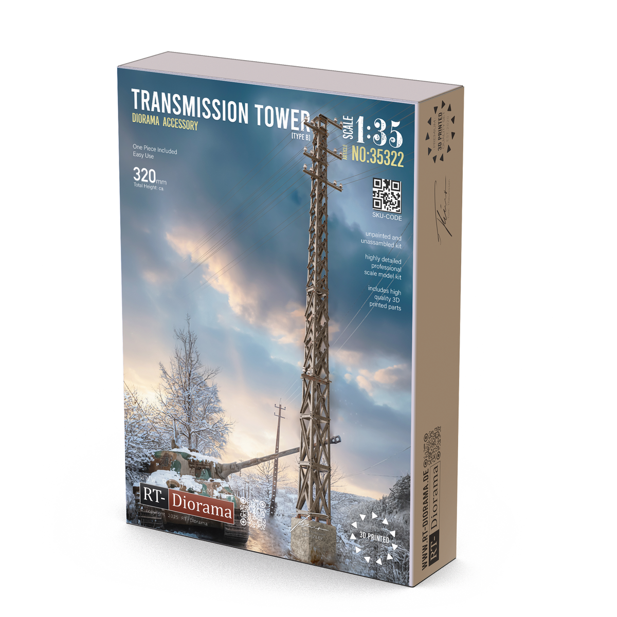 RT Diorama 1/35 Transmission Tower Type B - Hobby Sense