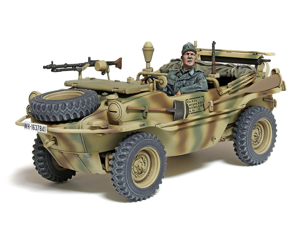 Tamiya 1/35 German Schwimmwagen Type 166 Wide Wheel Version - Hobby Sense